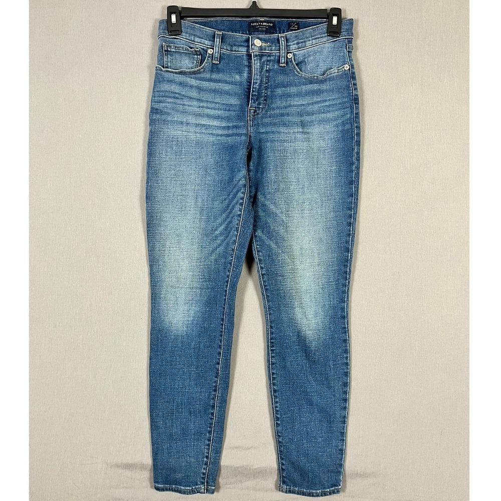 Lucky Brand‎ Jeans Womens 10/30 Skinny Blue Medium Wash Stretch EUC